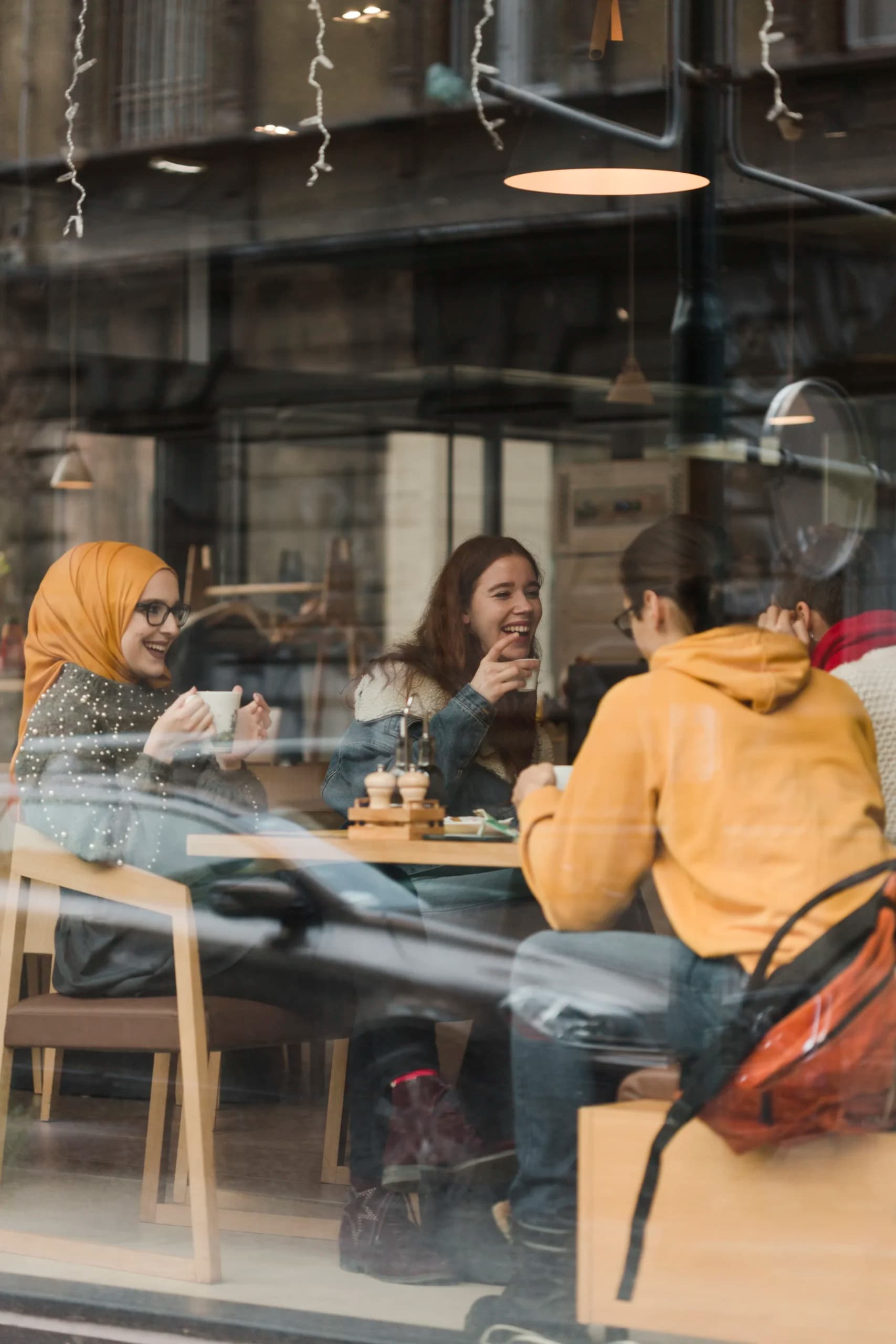 Ilustrasi cafe yang nyaman