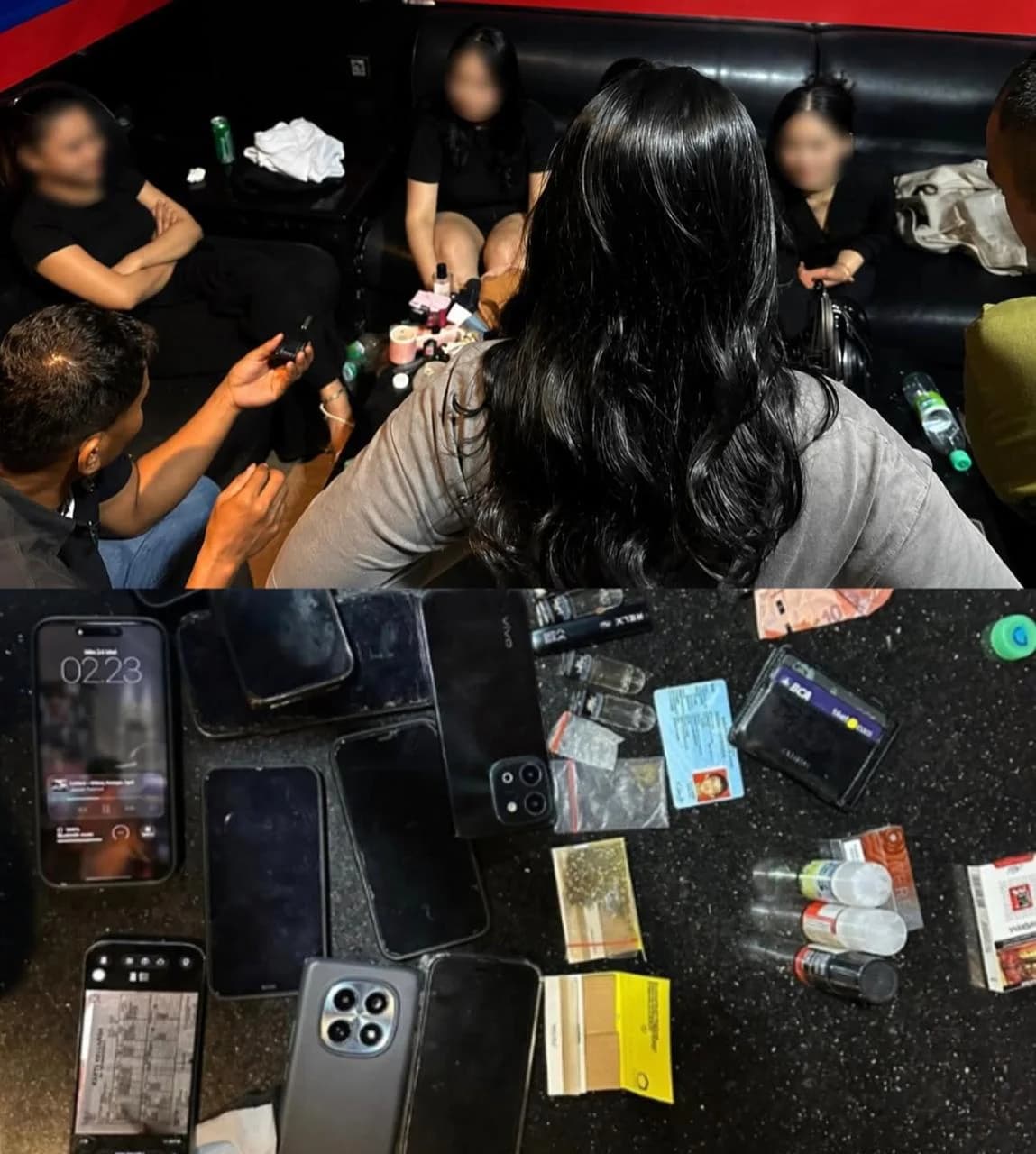Anak Bupati di Riau, AF (21) bersama teman-temannya saat di tahan usai positif narkoba. doc: IG Fakra.indo