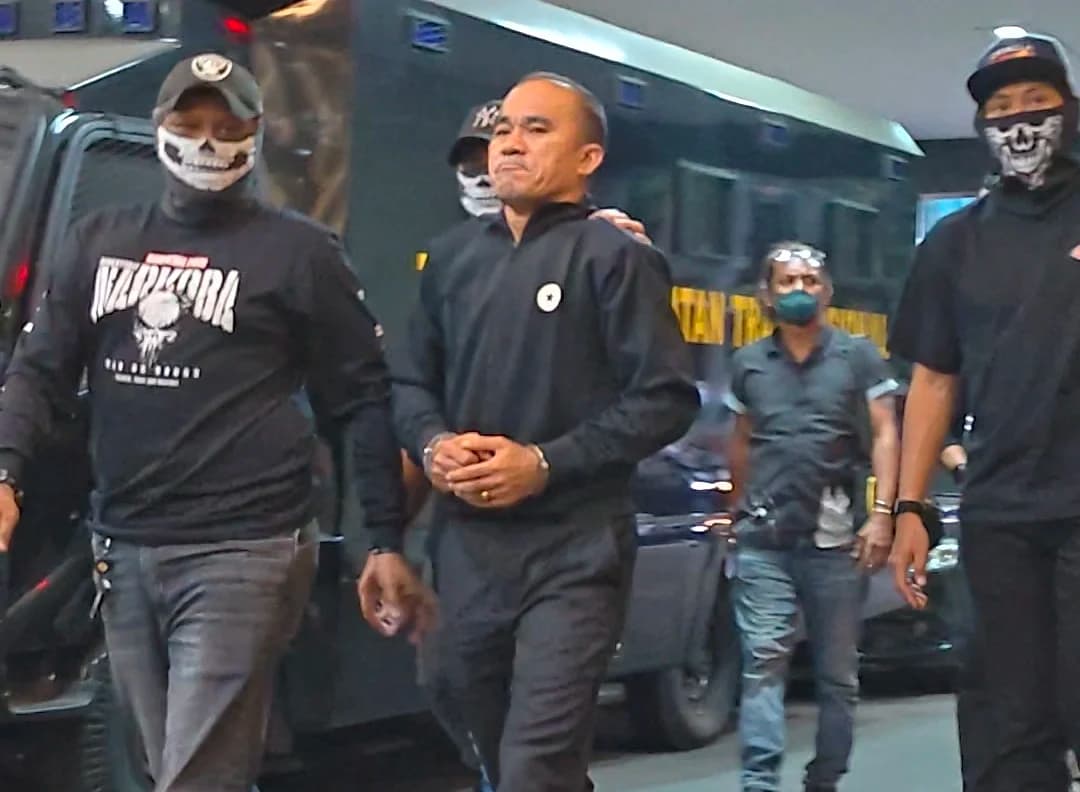 Penampakan Eks Kasat Reserse Narkoba Polres Kutai Barat AKP Deky Jonathan Sasiang bekingan bandar narkoba jaringan Kutai Barat, Ishak. (Foto: owrite/Rahmat Baihaqi)