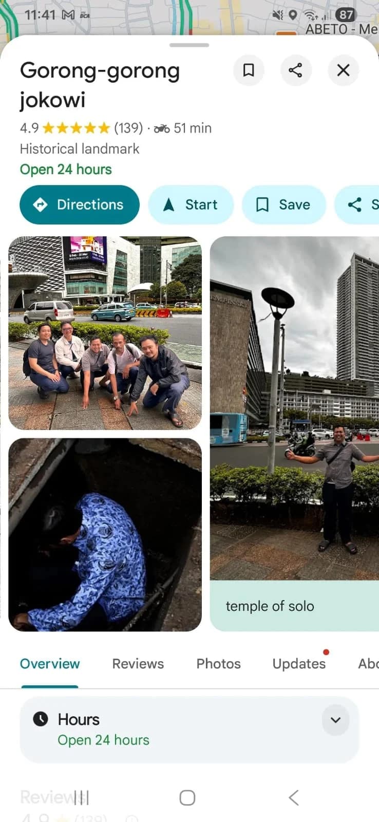 Viral Gorong-Gorong Jokowi Muncul di Google Maps, Netizen: Destinasi Wisata Horor Jakarta