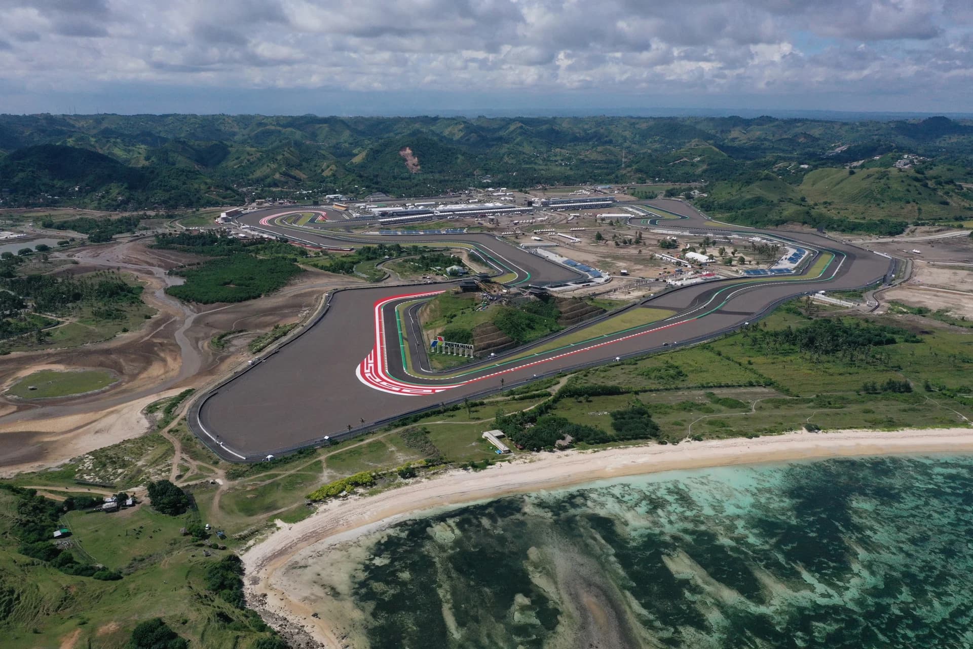 Kawasan Sirkuit Mandalika.
