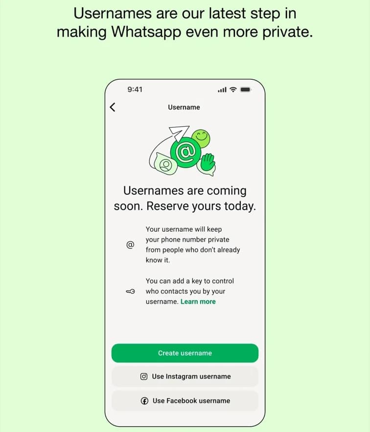 WhatsApp Hadirkan Fitur Username