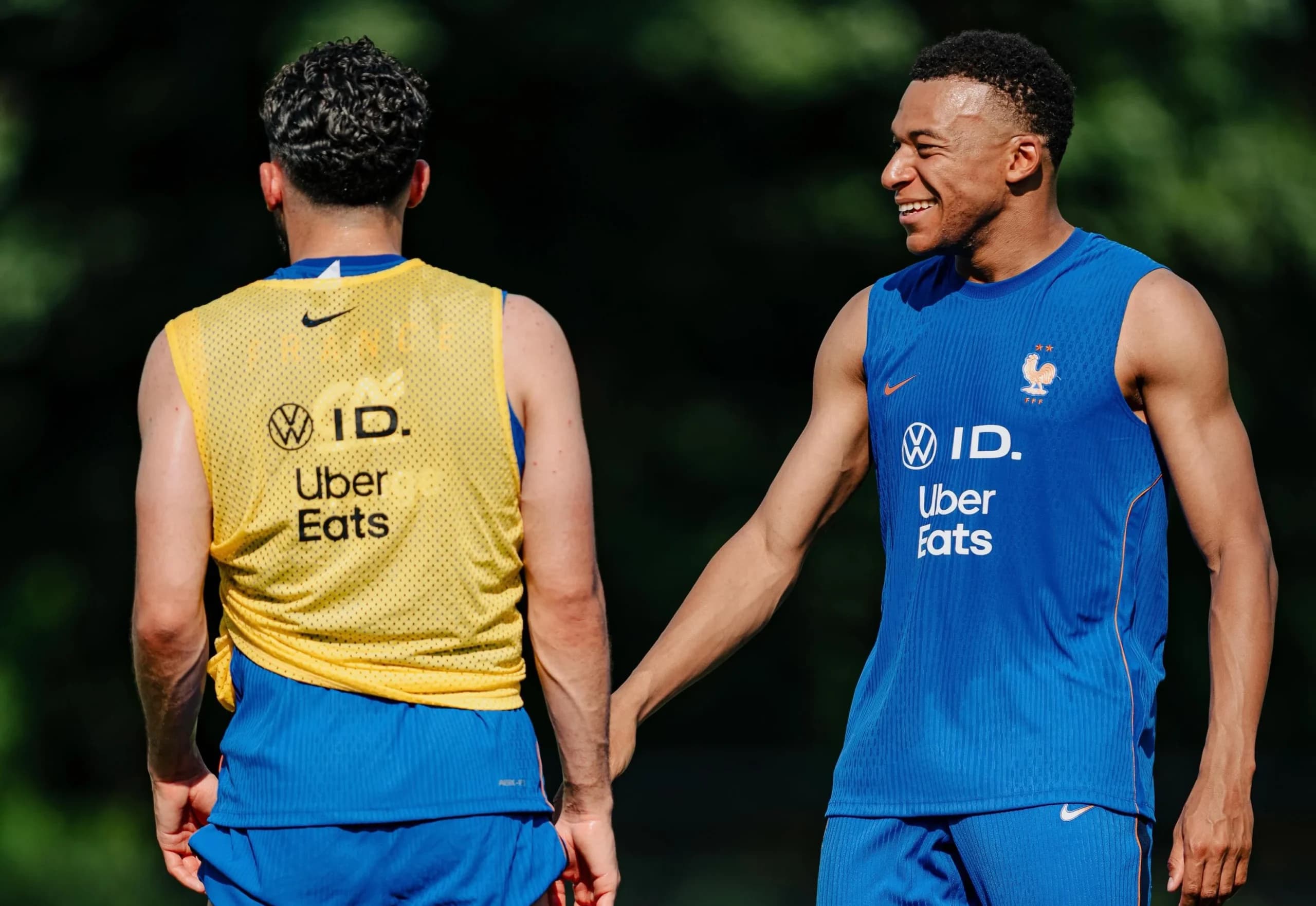Kapten Timnas Prancis, Kylan Mbappe saat menjalani latihan bersama tim