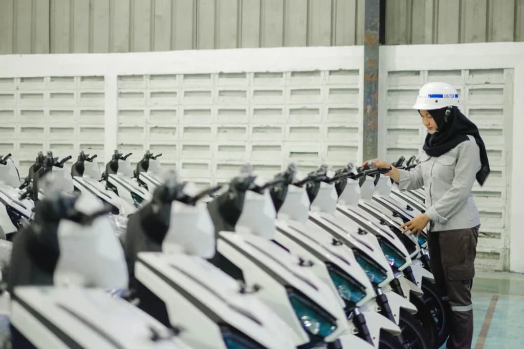 Jejeran Motor Listrik Gesits. (Sumber: Gesits)