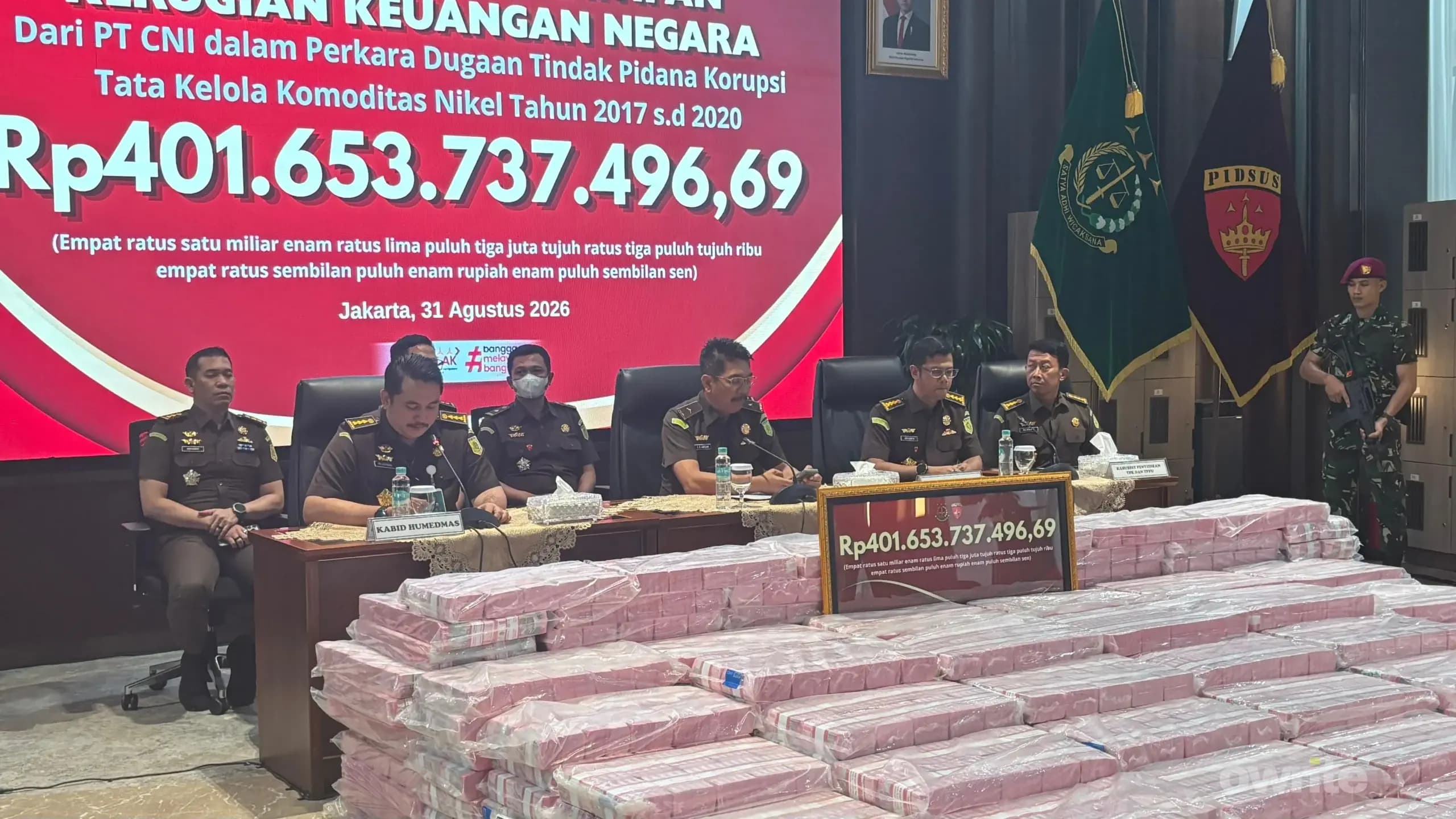 Kejagung ungkap dugaan korupsi Tata Kelola Nikel oleh PT Ceria Nugraha Indotama (CNI) senilai Rp401 miliar. (Sumber: Owrite/Rahmat Baihaqi)