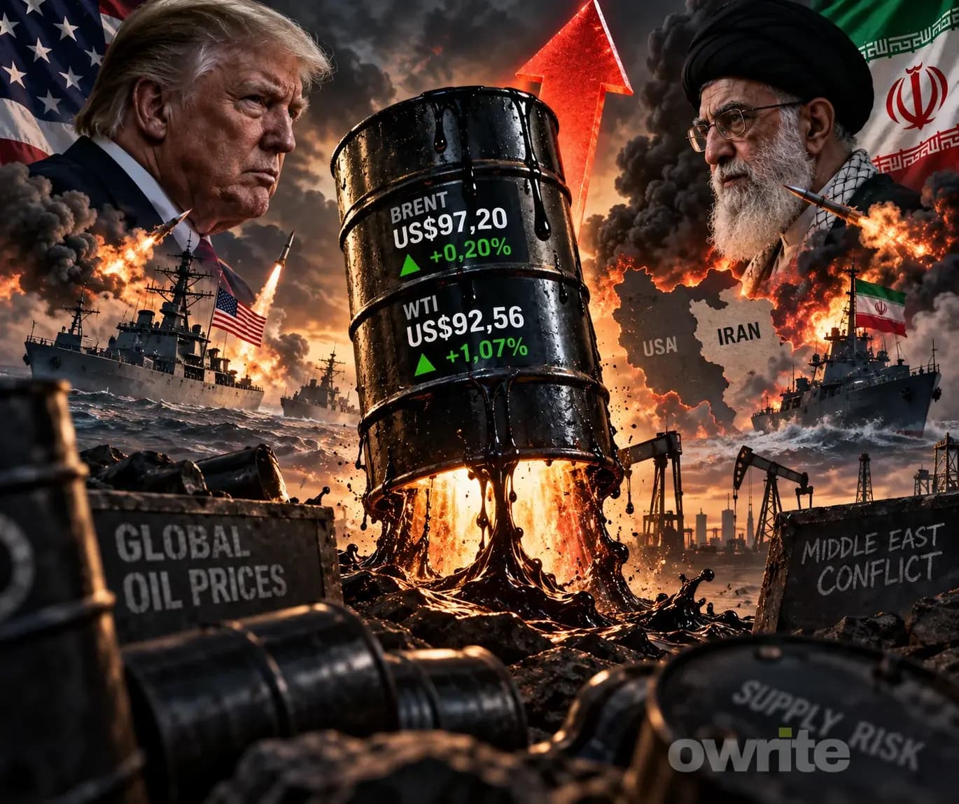 Gejolak harga minyak dunia karena konflik AS–Iran.
