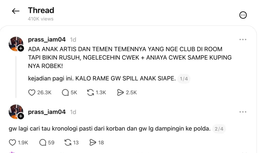 tangkapan layan dari akun threads @prass_iam04. (Sumber: threads)