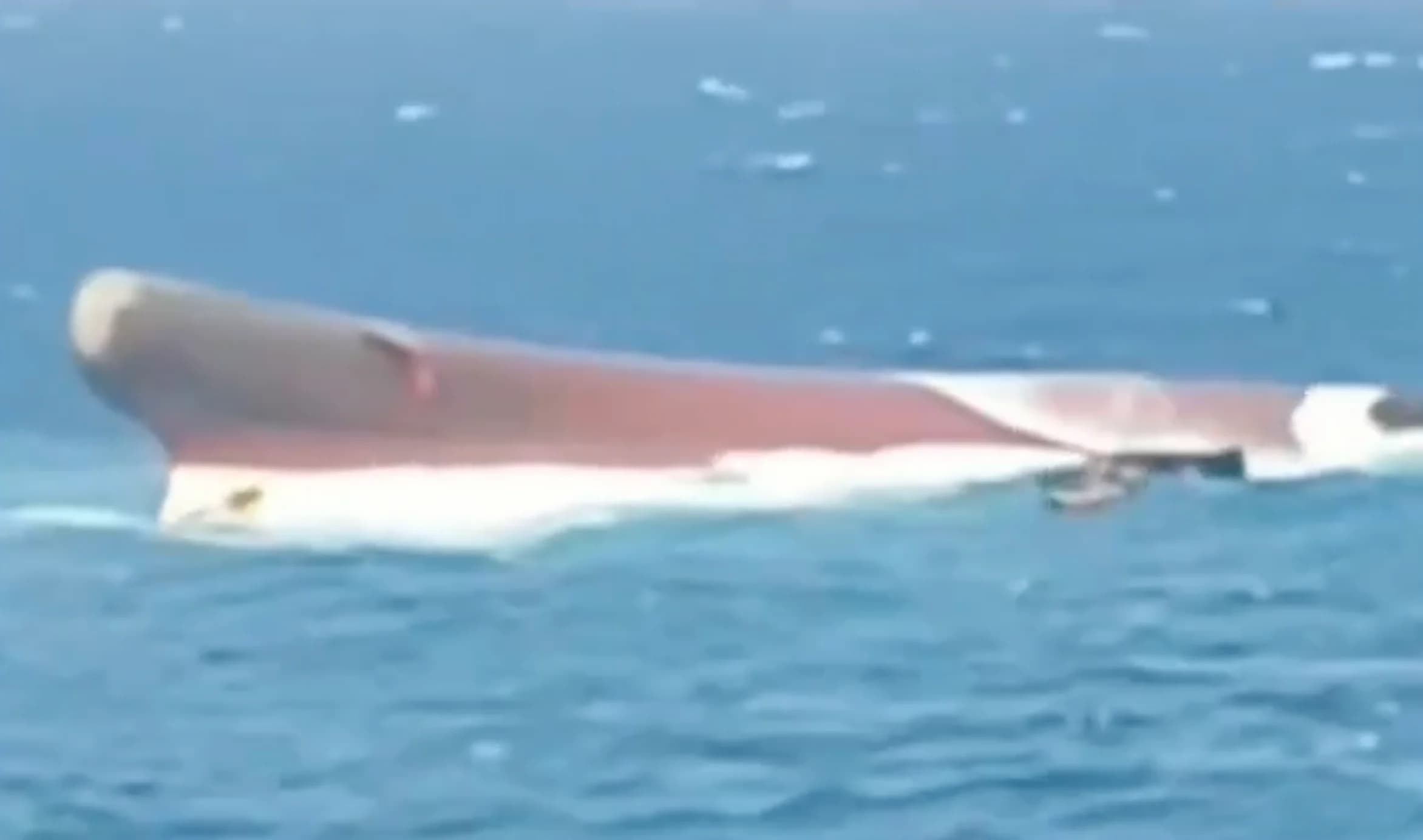 Penampakan Kapal Tenggelam di Laut Jawa. (Sumber: Istrimewa)