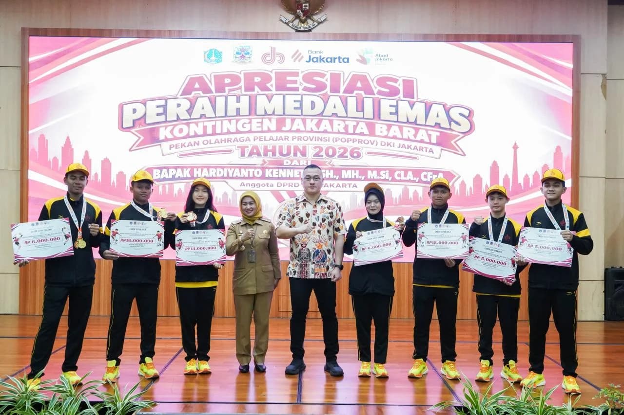 Kontingen atlet pelajar Jakarta Barat