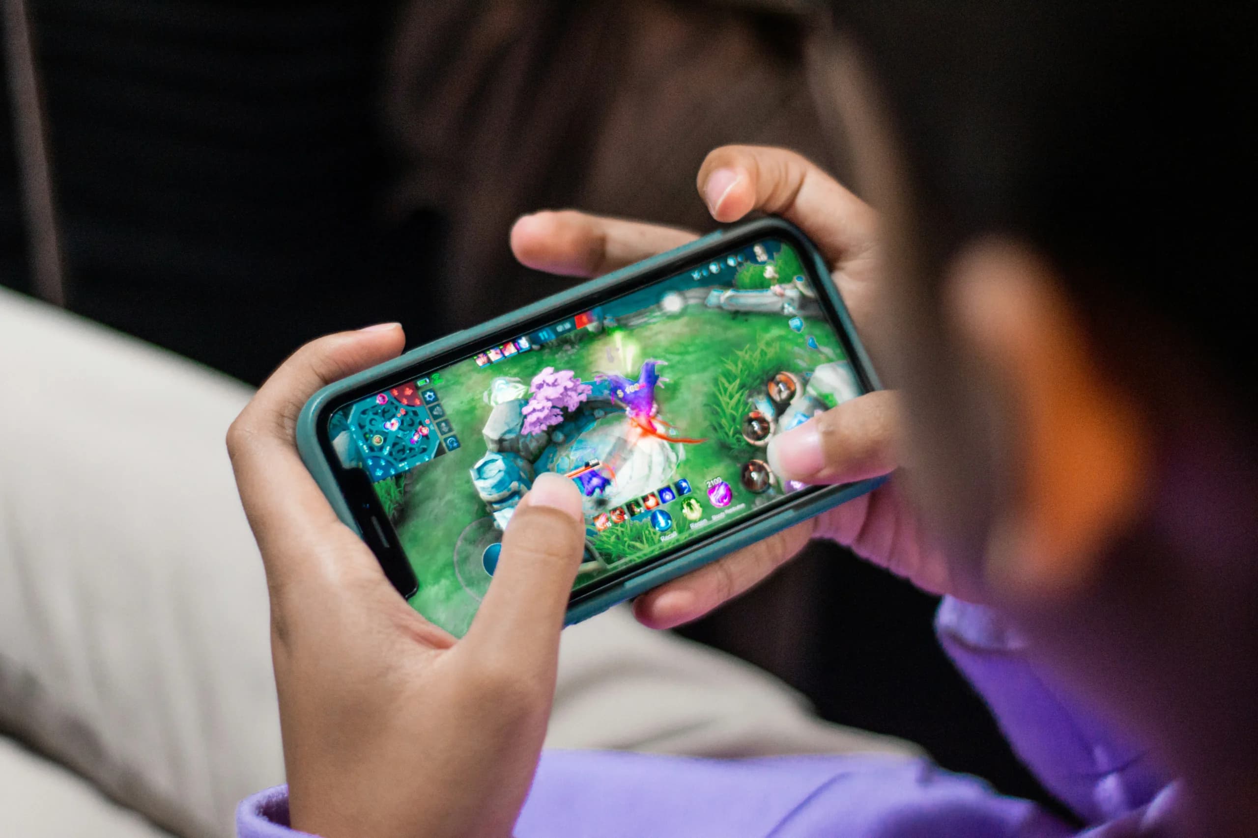 Ilustrasi bermain game