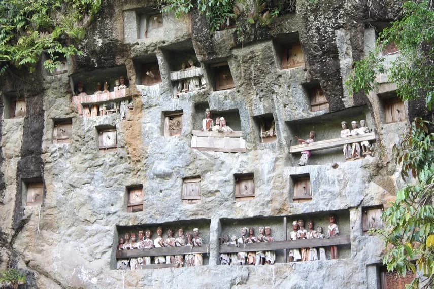 Makan tebing Toraja.