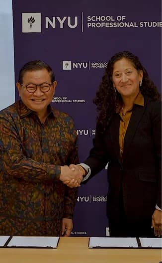 Gubernur DKI Jakarta Pramono bersama pihak New York University.