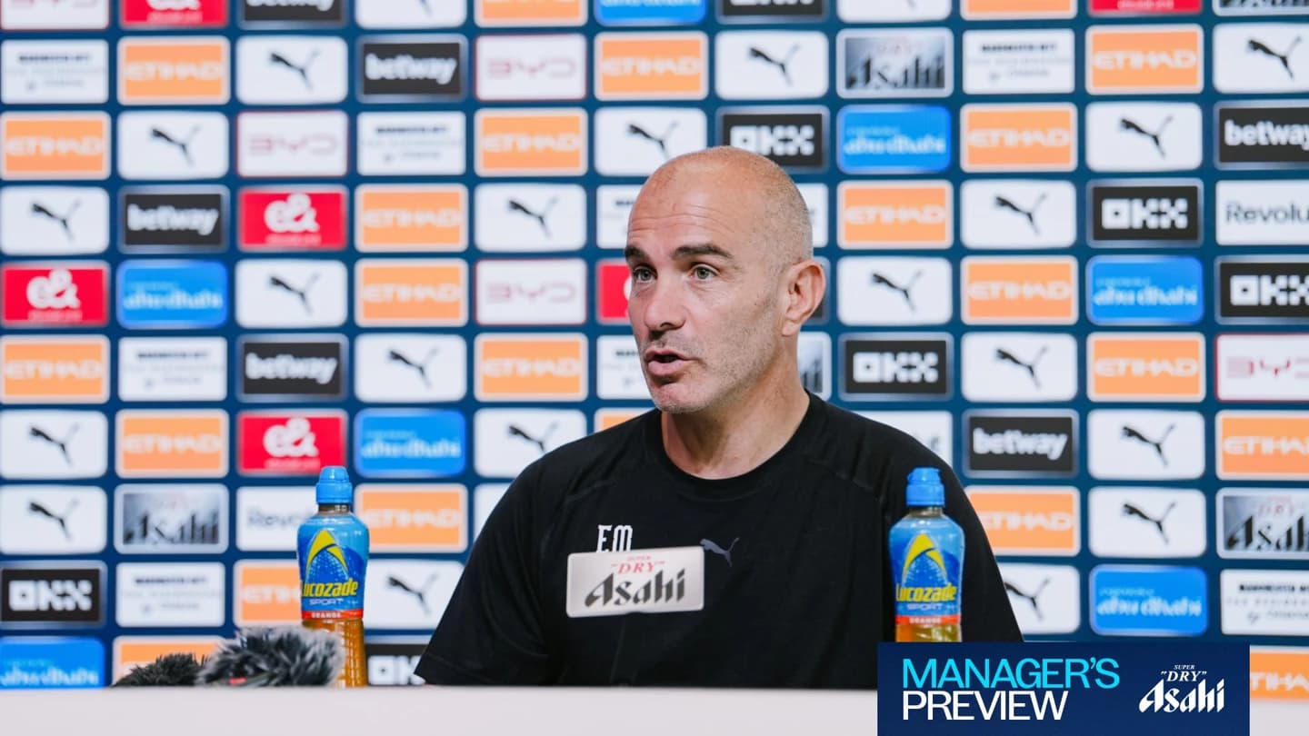 Pelatih Manchester City Enzo Maresca.
