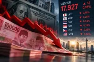 Rupiah Layu ke Rp17.927 per Dolar AS, Pasar Waspada Menanti Data BPS