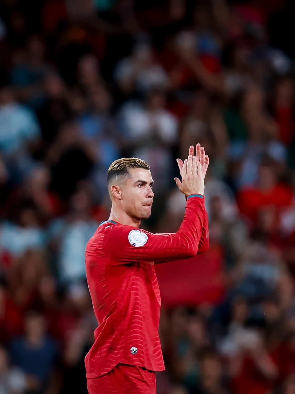 Pemain Timnas Portugal Cristiano Ronaldo.