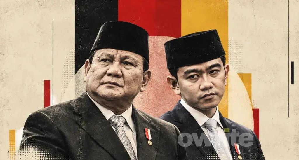 Ekpresi Wajah Prabowo dan Gibran