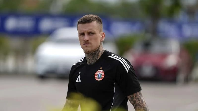Gelandang Persija Jakarta Fabio Calonego.
