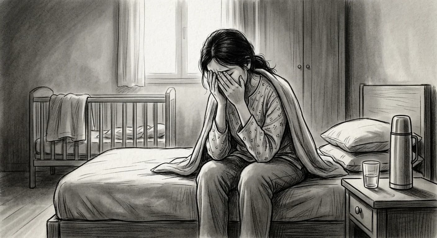 Ilustrasi seorang Ibu Muda