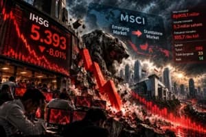 IHSG Jatuh ke 5.393 dan Kena Trading Halt, MSCI Bikin Pasar Ketar-ketir
