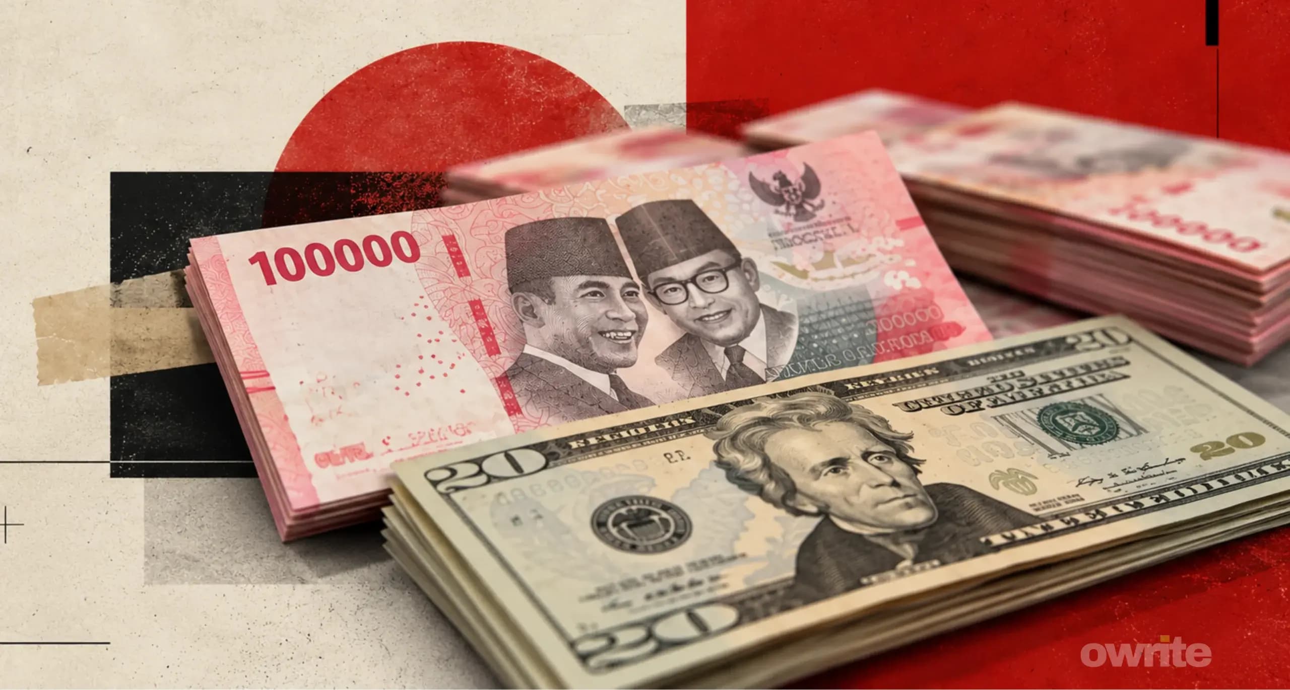 Ilustrasi Rupiah dan Dollar