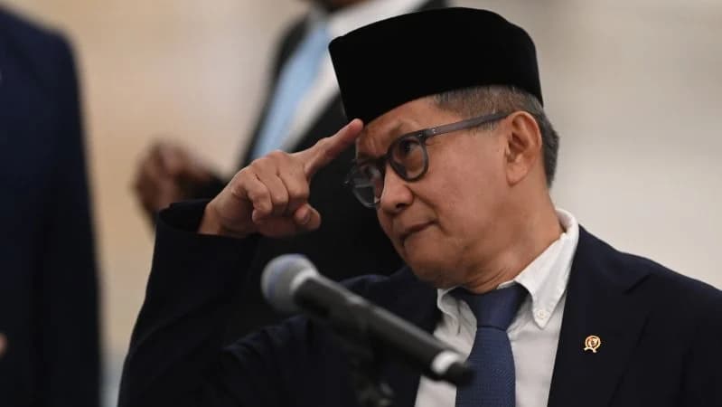 Rocky Gerung saat dilantik sebagai Anggota Wantimpres.