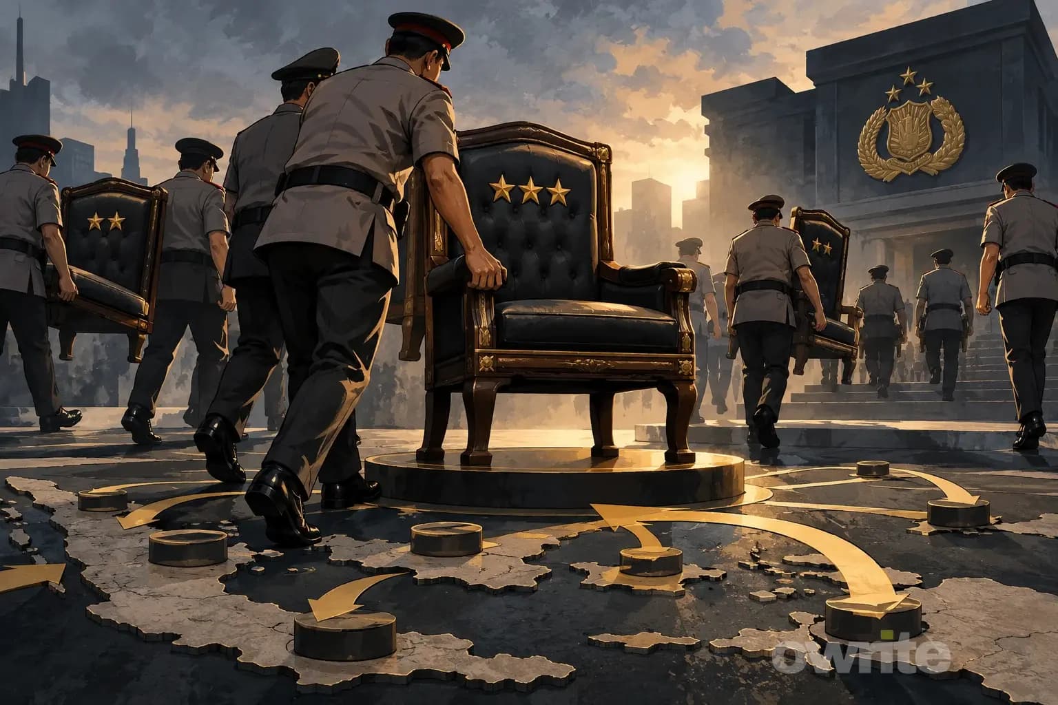 Ilustrasi rotasi kursi kepemimpinan Polri.