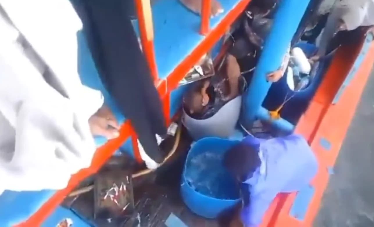 Potongan video penyiksaan terhadap empat anak buah kapal (ABK) KM Maulana 23
