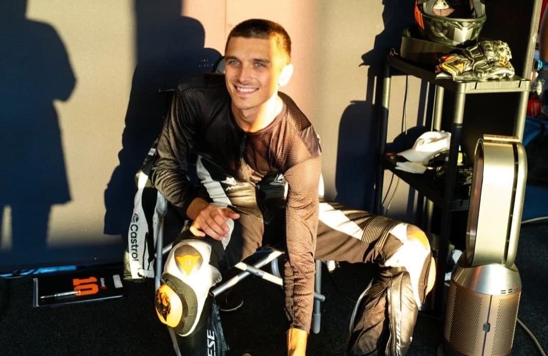 Pembalap Honda asal Italia Luca Marini