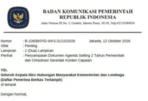 Viral Surat Bakom RI Minta Kementerian Kompak Unggah Capaian Prabowo, Netizen: Badan Resmi Buzzer?