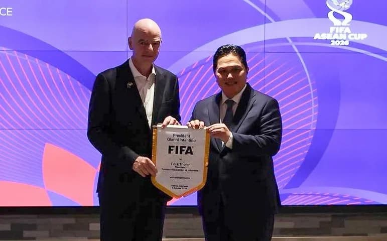 Ketua Umum PSSI Erick Thohir menegaskan bahwa Indonesia mendukung Gianni Infantino untuk kembali memimpin FIFA