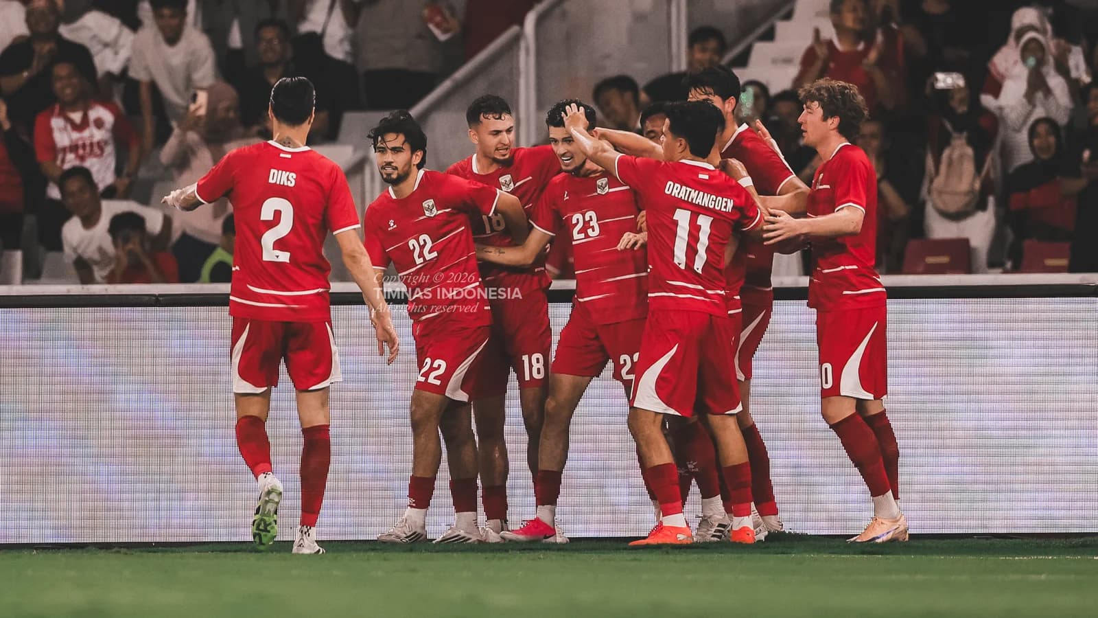 Selebrasi Timnas Indonesia di Stadion Utama Gelora Bung Karno, Senayan, Jakarta