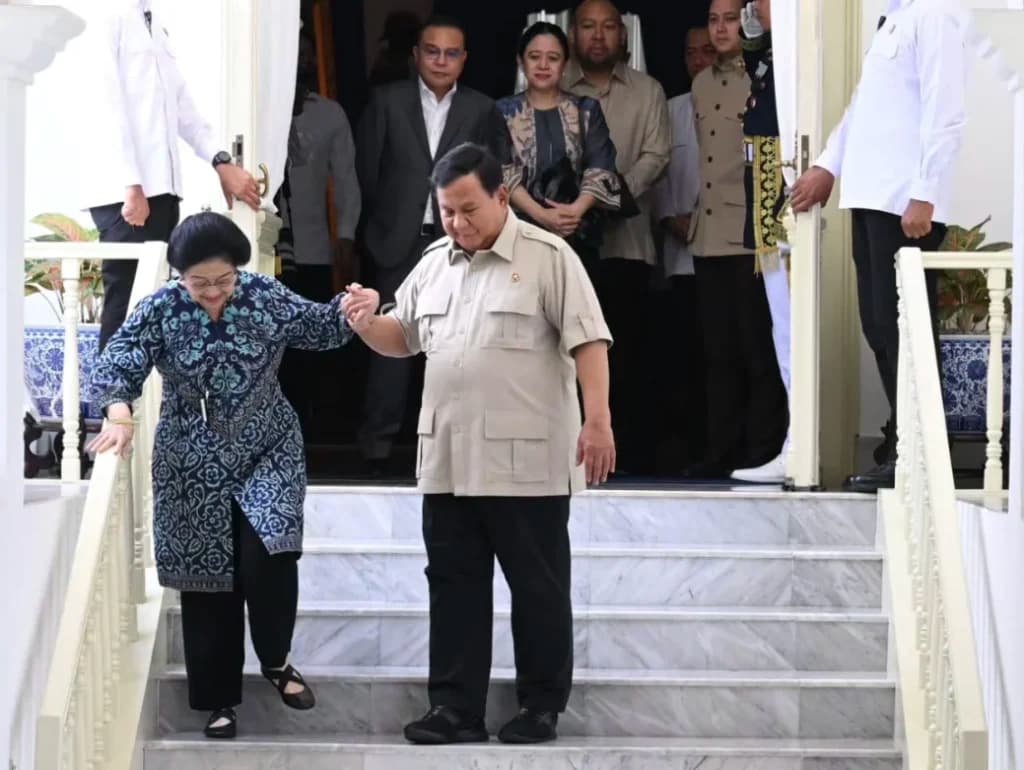 Megawati dan Prabowo kembali bertemu di istana Merdeka Jakarta, Kamis 19 Maret 2026. (Sumber: IG @Sekretariat.Kabinet)