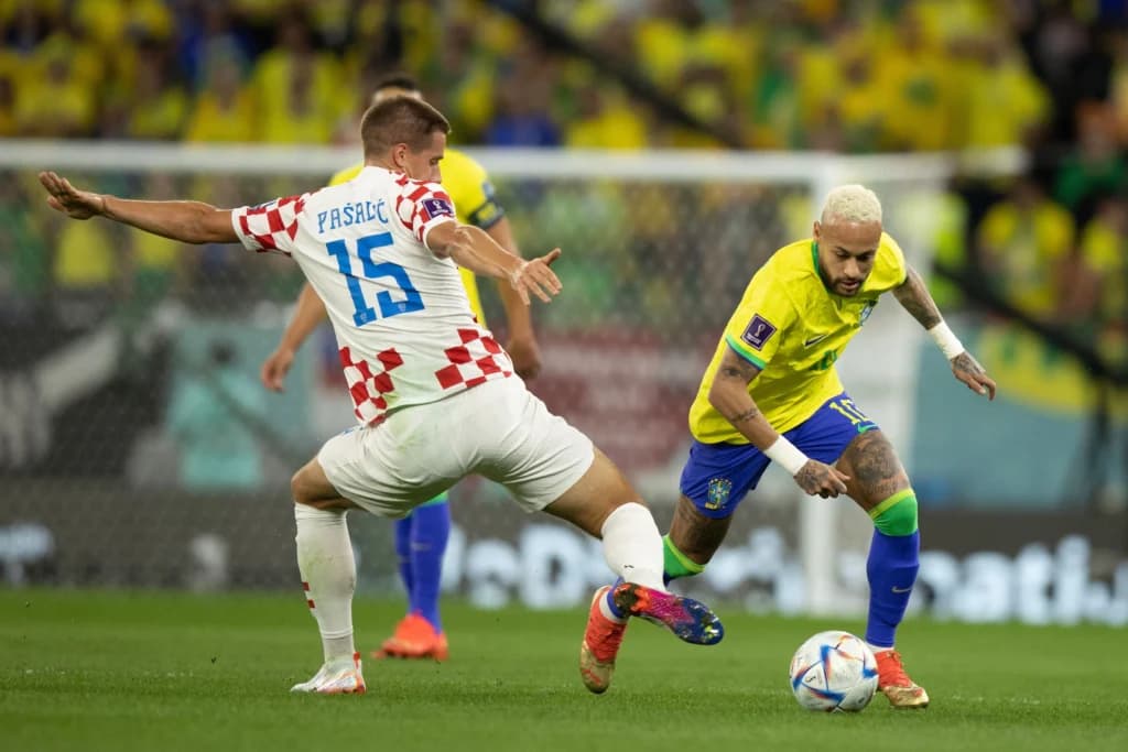 Timnas Brasil saat melawan Kroasia di Piala Dunia 2022