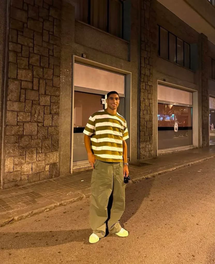 Lima Gaya Outfit Achraf Hakimi yang Kece Abis, Bek Andalan Maroko Siap Duel Lawan Kylian Mbappe