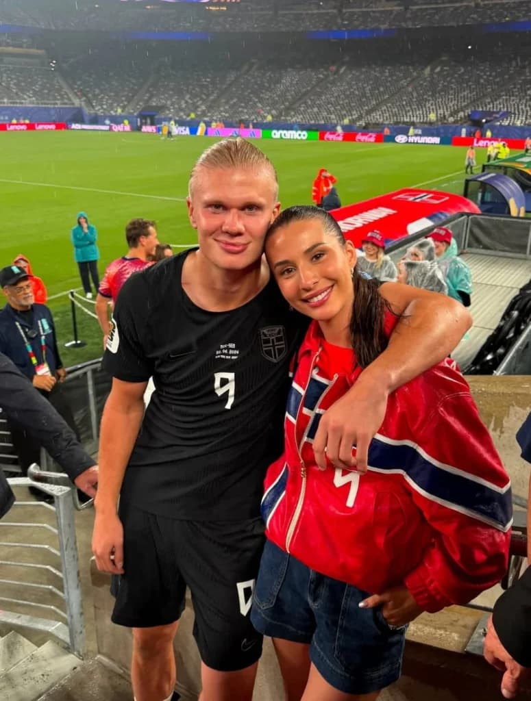 Lima Potret Isabel Haugseng, WAGs Erling Haaland  Tampil Memesona