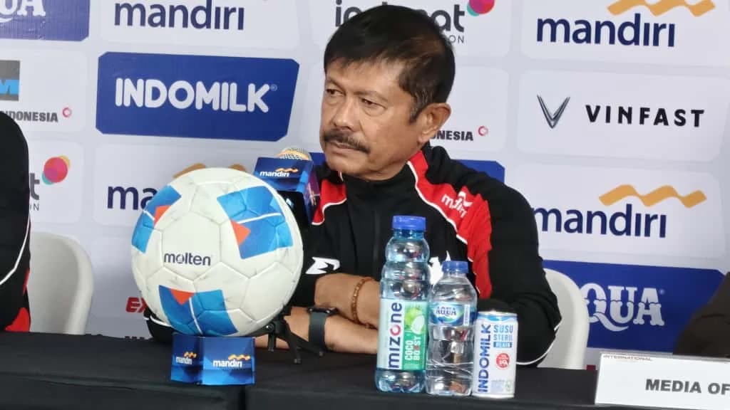 Pelatih Timnas Indonesia U-22, Indra Sjafri saat konfrensi pers melawan Mali U-22 Pelatih Timnas Indonesia U-22, Indra Sjafri saat konfrensi pers melawan Mali U-22
