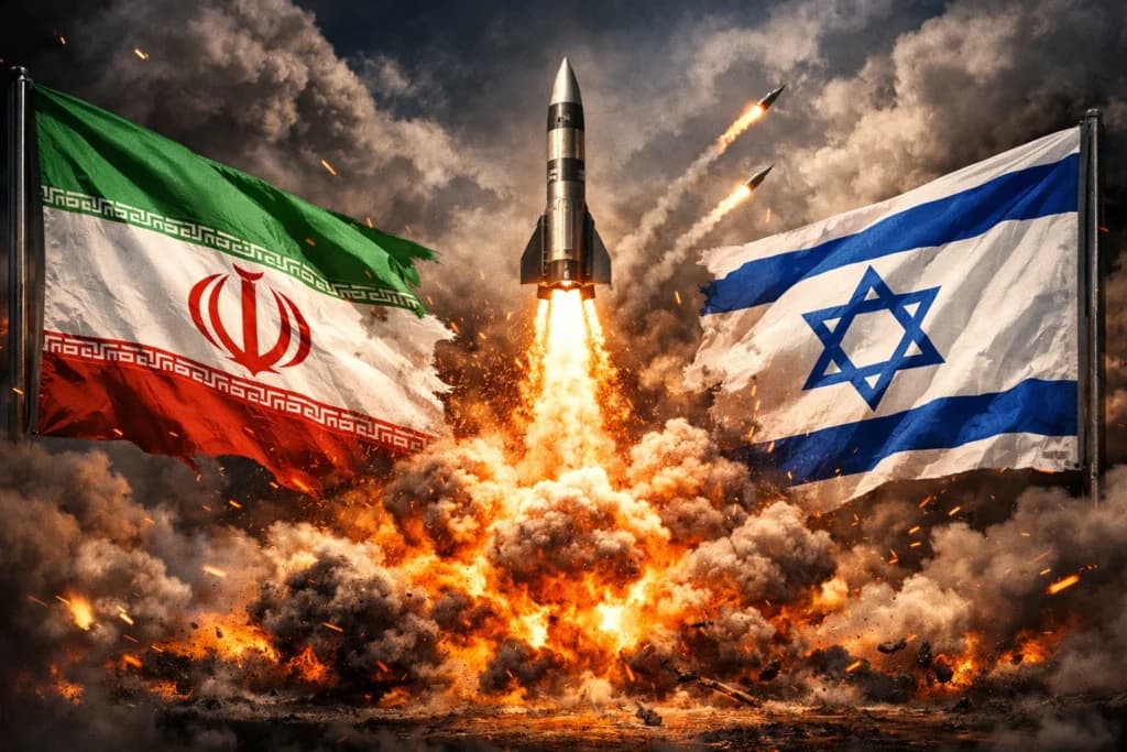 Gambar ilustrasi Iran vs Israel Gambar ilustrasi Iran vs Israel
