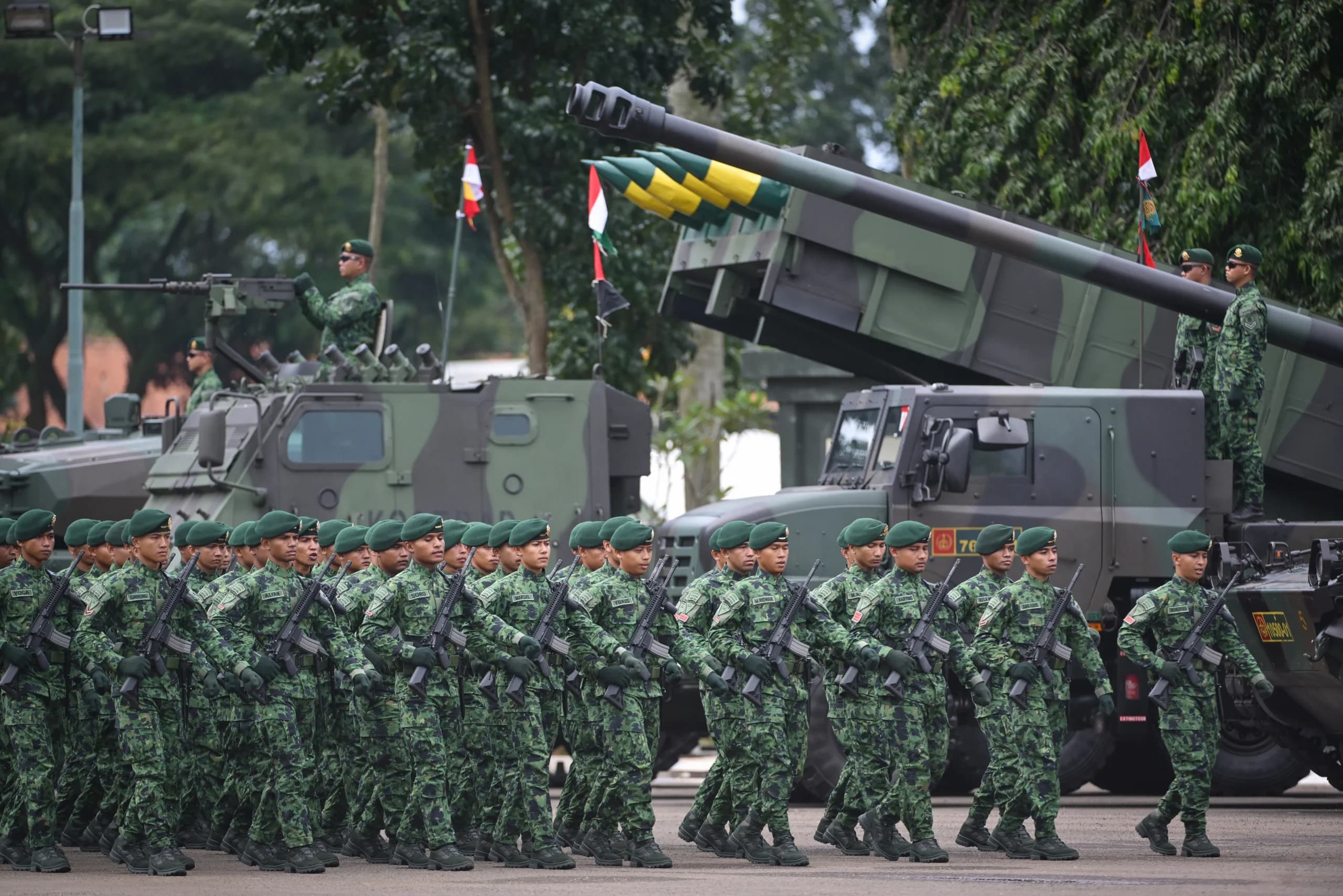 Ilustrasi Sejumlah prajurit Komando Cadangan Strategis Angkatan Darat (Kostrad) TNI AD berbaris dalam upacara HUT ke-65 Kostrad di Markas Divisi Infanteri (Madivif) 1 Kostrad, Cilodong, Kota Depok Ilustrasi Sejumlah prajurit Komando Cadangan Strategis Angkatan Darat (Kostrad) TNI AD berbaris dalam upacara HUT ke-65 Kostrad di Markas Divisi Infanteri (Madivif) 1 Kostrad, Cilodong, Kota Depok