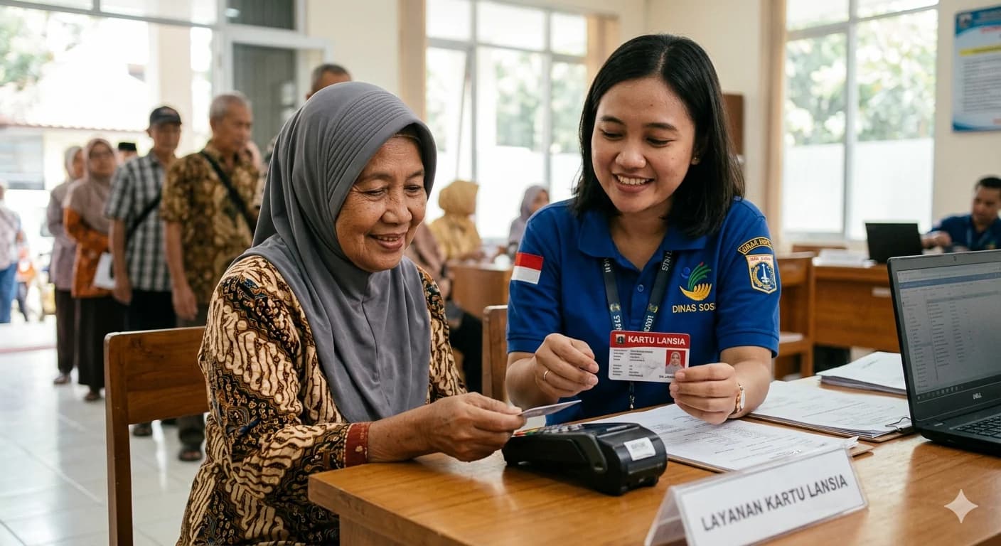 Ilustrasi Kartu Lansia Jakarta Ilustrasi Kartu Lansia Jakarta
