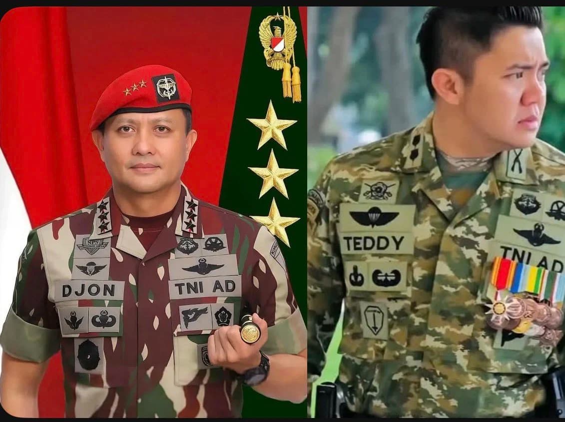 Panglima Kopassus Letjen TNI Djon Afriandi dan Sekretaris Kabinet (Seskab) Teddy Indra Wijaya Panglima Kopassus Letjen TNI Djon Afriandi dan Sekretaris Kabinet (Seskab) Teddy Indra Wijaya