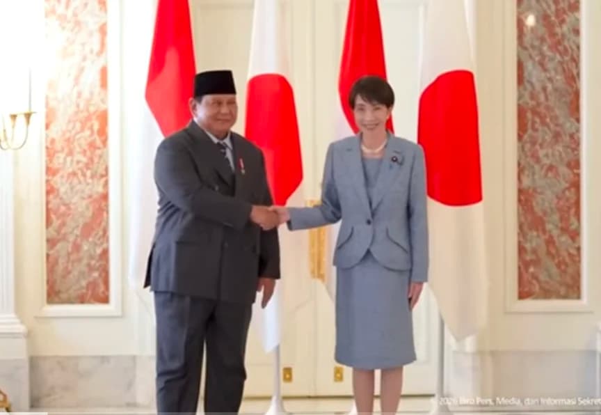 Presiden Prabowo Subianto dan Perdana Menteri Jepang Sanae Takaichi Presiden Prabowo Subianto dan Perdana Menteri Jepang Sanae Takaichi