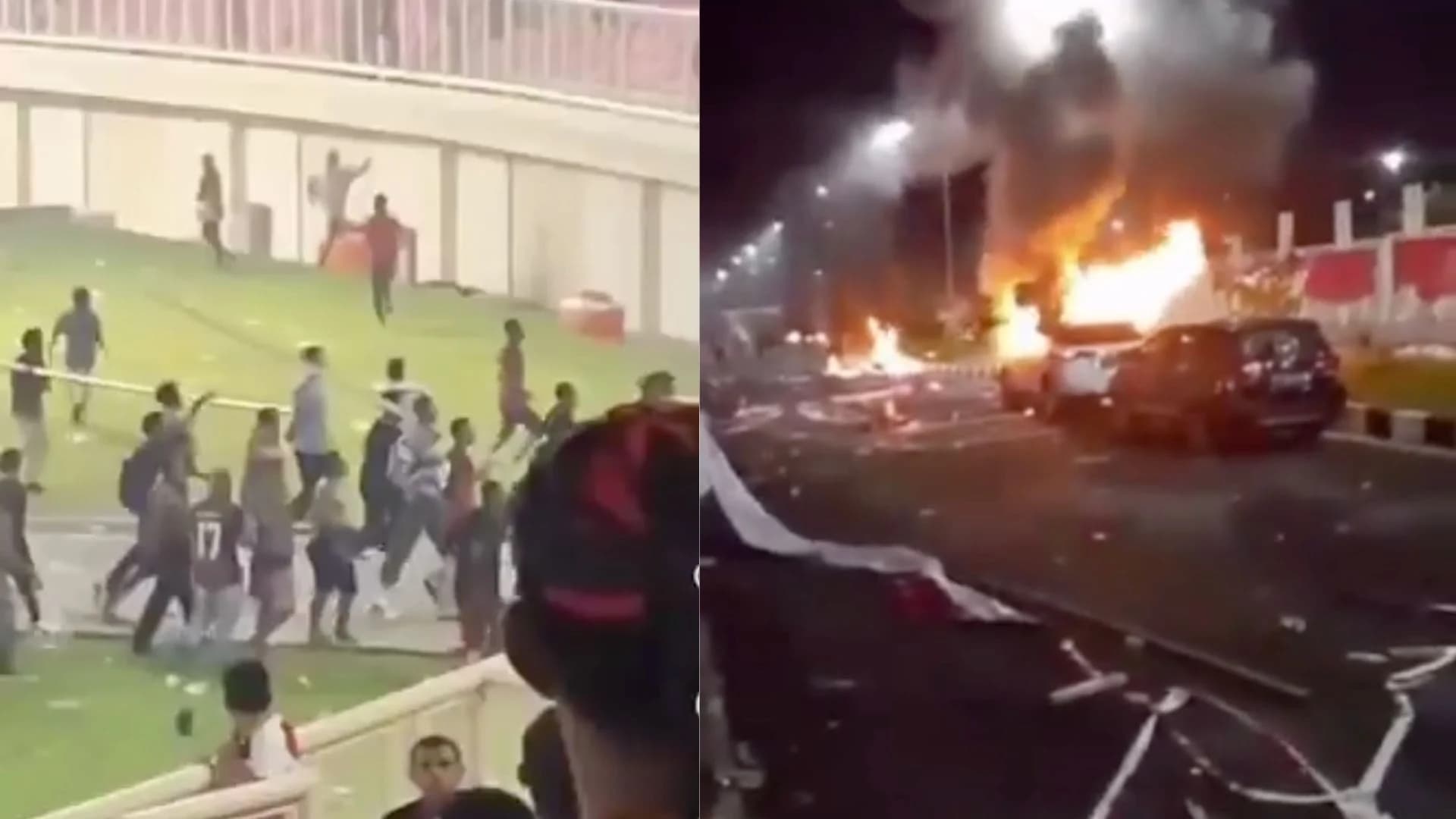 Rusuh di Stadion Lukas Enembe Papua. (Sumber: Istimewa) Rusuh di Stadion Lukas Enembe Papua. (Sumber: Istimewa)