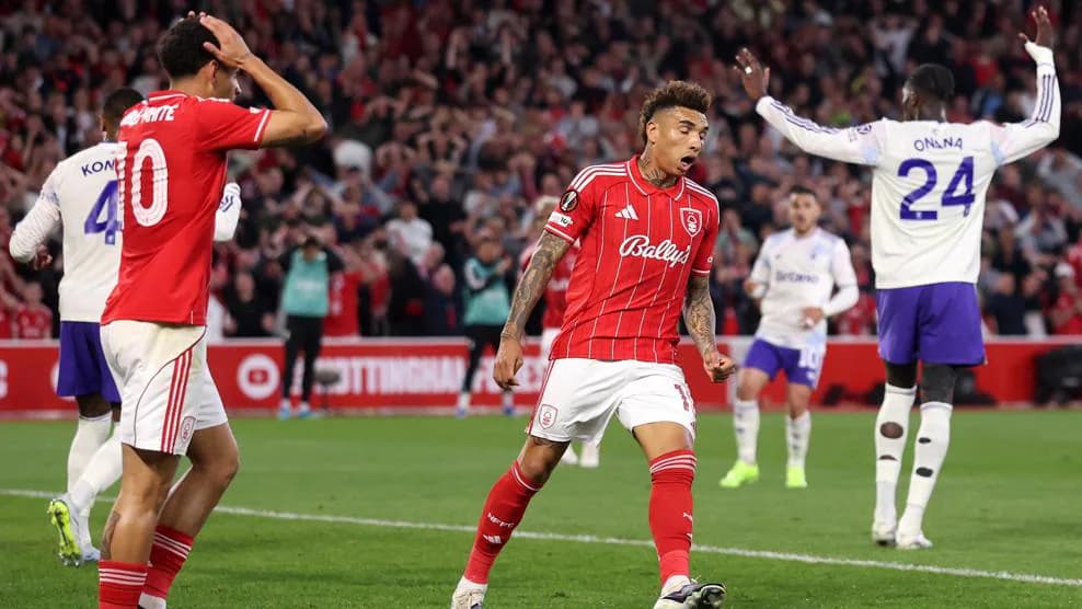 Pertandingan Nottingham Forest melawan Aston Villa di semifinal pertama Liga Europa Pertandingan Nottingham Forest melawan Aston Villa di semifinal pertama Liga Europa