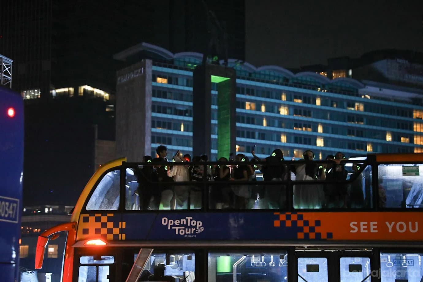 Suasana malam saat mati lampu di Jakarta Suasana malam saat mati lampu di Jakarta