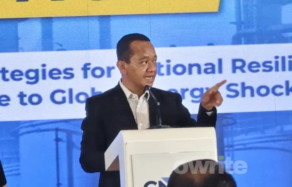 Menteri ESDM Bahlil Lahadalia dalam acara CNBC Energy Forum 2026 di Jakarta, Kamis, 25 Juni 2026. (Sumber: Owrite/Natania Longdong) Menteri ESDM Bahlil Lahadalia dalam acara CNBC Energy Forum 2026 di Jakarta, Kamis, 25 Juni 2026. (Sumber: Owrite/Natania Longdong)