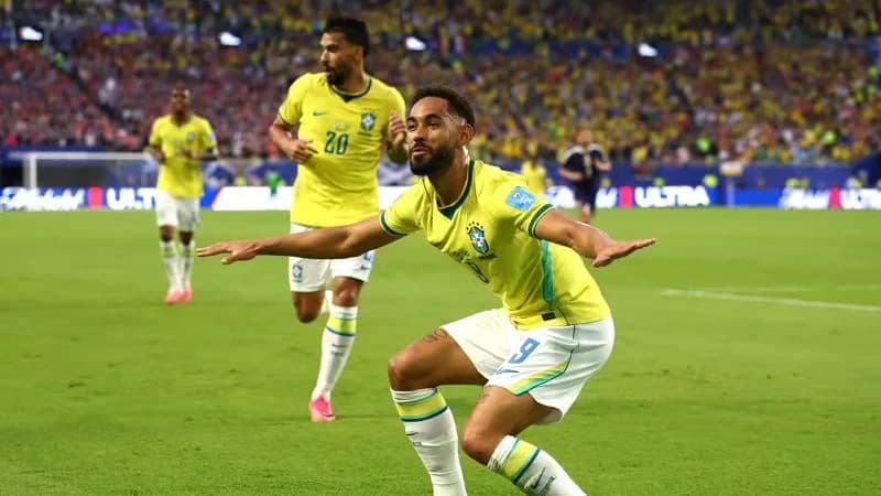 Pemain Brasil saat laga melawan Skotlandia di grup C Piala Dunia. (Foto: FIFA). Pemain Brasil saat laga melawan Skotlandia di grup C Piala Dunia. (Foto: FIFA).