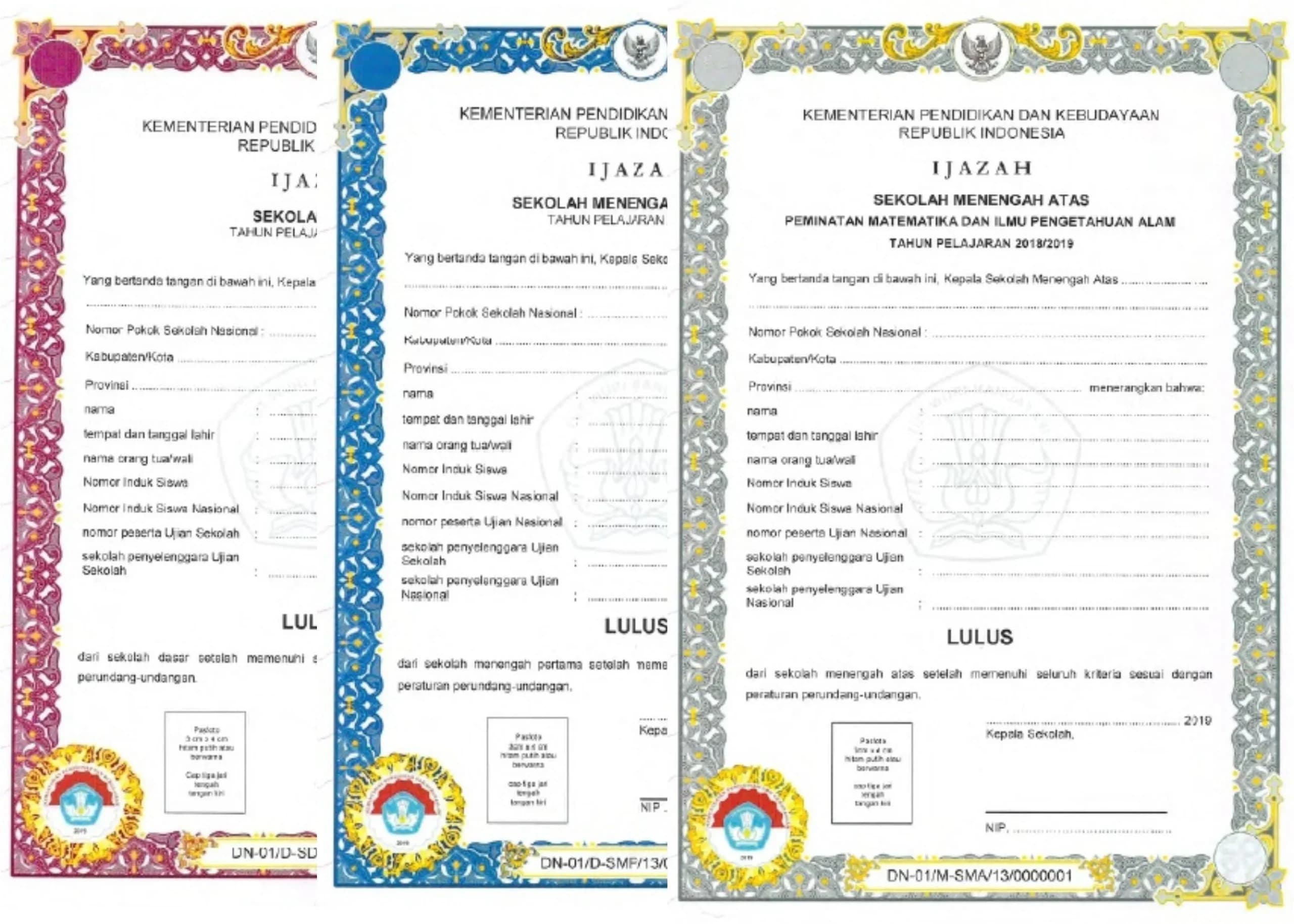 Contoh ijazah. Contoh ijazah.