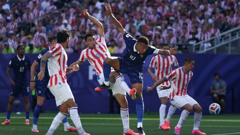 Penyerang Timnas Kylian Mbappe saat laga vs Paraguay di babak 16 besar Piala Dunia 2026. Penyerang Timnas Kylian Mbappe saat laga vs Paraguay di babak 16 besar Piala Dunia 2026.