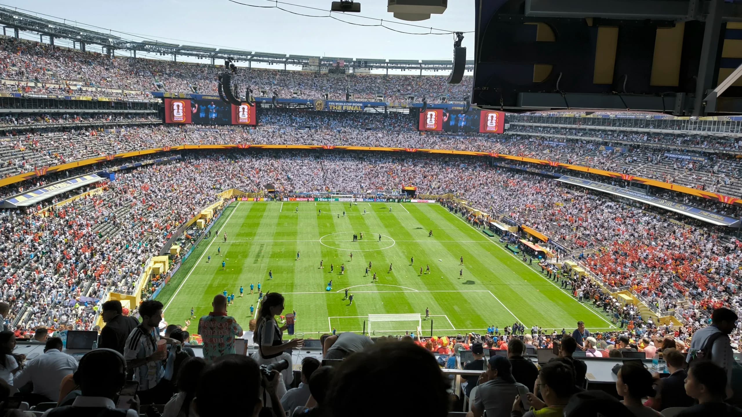 Suasana pertandingan babak final Piala Dunia 2026 antara Argentina melawan Spanyol di Stadion New York New Jersey, Amerika Serikat Suasana pertandingan babak final Piala Dunia 2026 antara Argentina melawan Spanyol di Stadion New York New Jersey, Amerika Serikat