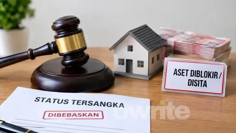 Ilustrasi status tersangka dibebaskan tapi aset masih diblokir. Ilustrasi status tersangka dibebaskan tapi aset masih diblokir.